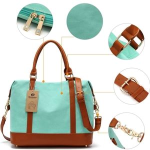 Bluboon Canvas Travel Carry-On Weekender